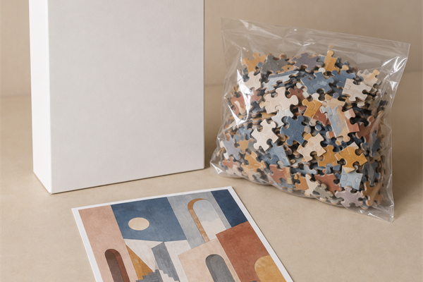 Custom puzzle production preparation and die-cutting review