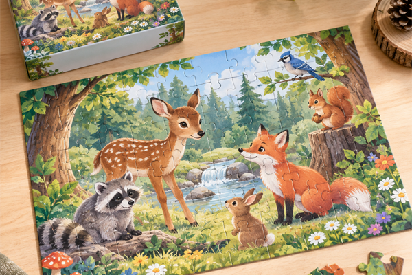 Children's custom 48-piece jigsaw puzzle product example